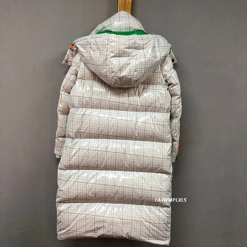Uveng American Fashion Winter 90% White Duck Down Jacket Women Glossy Colorful Veste Femme Streetwear Thick Warm long Parkas