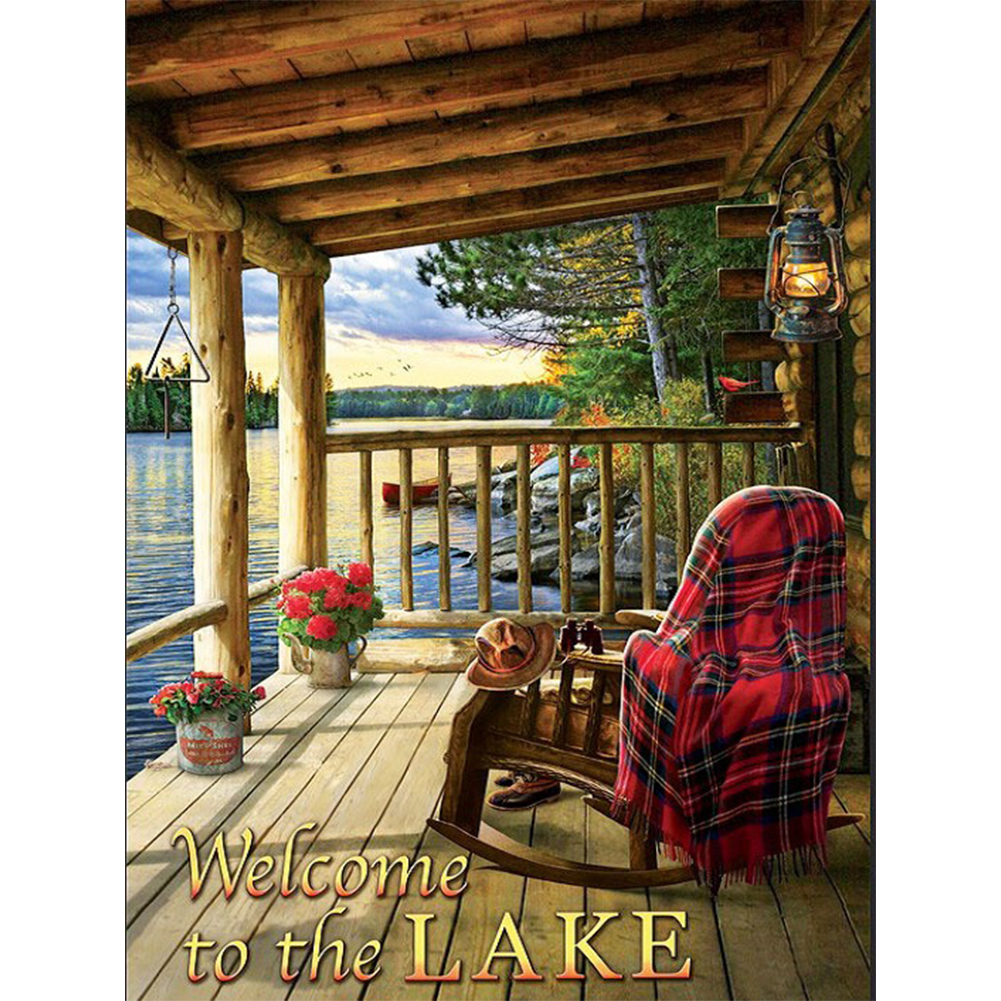 

Lakeside Lounge - Round Drill Diamond Painting - 30*40CM, 501 Original