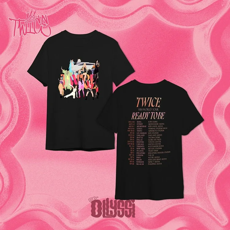 TWICE 5th World Tour READY TO BE Graphic Tshirt