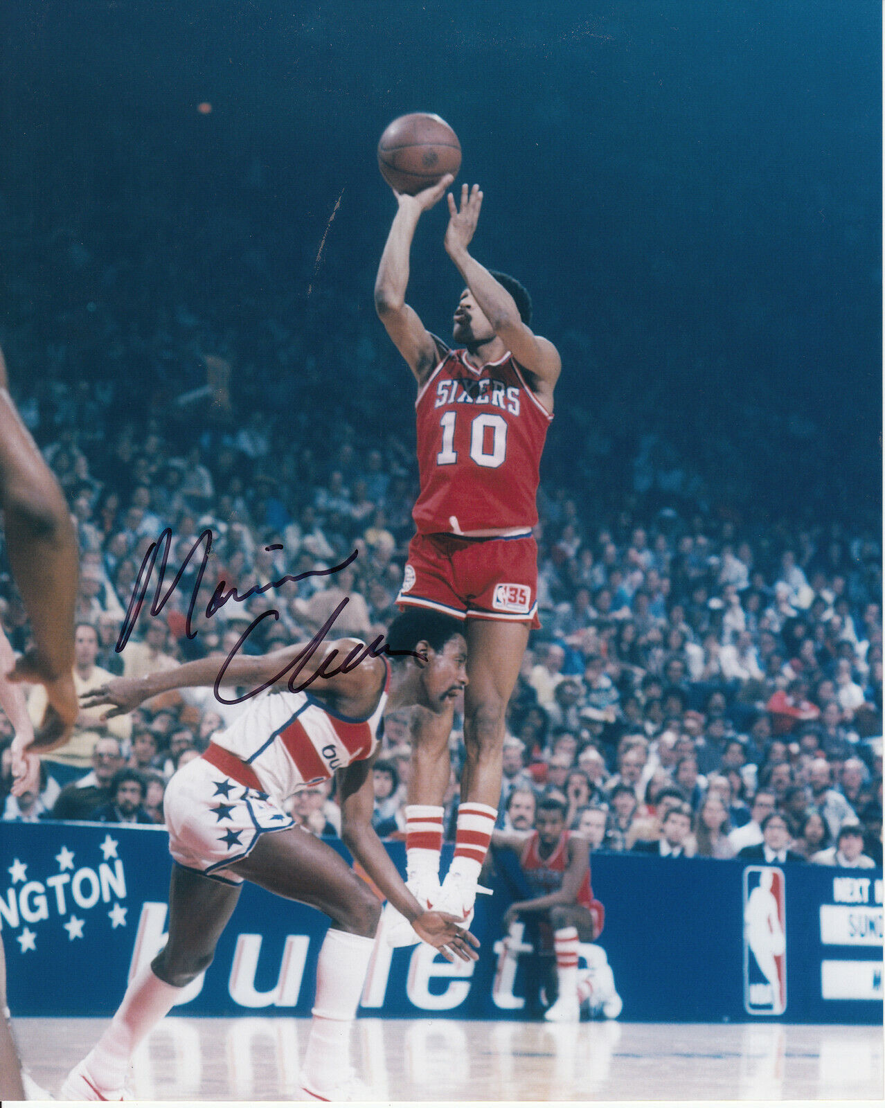 Maurice Cheeks #4 8x10 Signed Photo Poster painting w/ COA Phil 76ers 031019