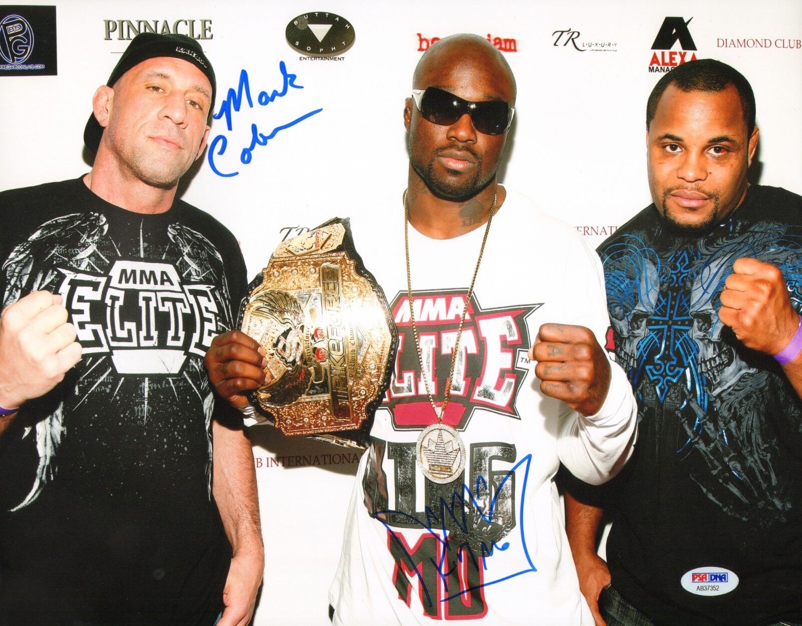 Mark Coleman & King Mo Lawal Signed UFC 11x14 Photo Poster painting PSA/DNA Bellator StrikeForce