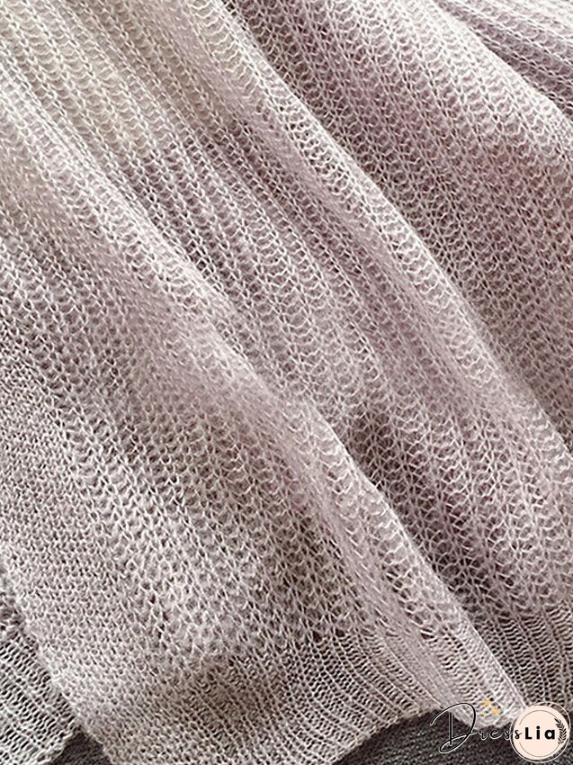 Womens Cardigan Sweater Jumper Ribbed Knit Button Solid Color Neck Stylish Casual Home