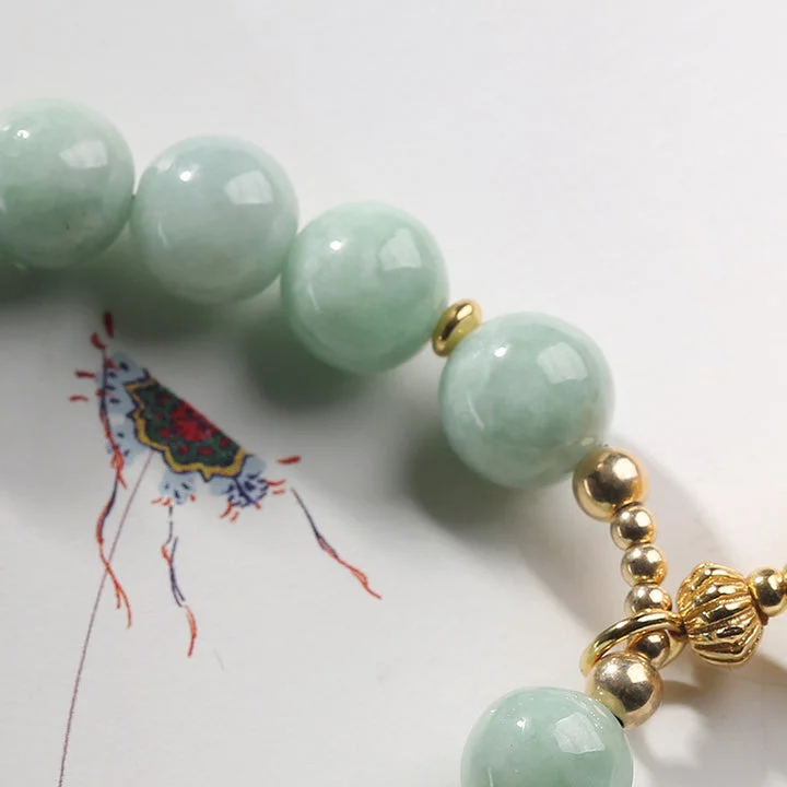 Amber Lazurite Natural Jade Bead Luck Bracelet