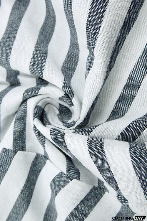 Stripe Knot One Shoulder Romper