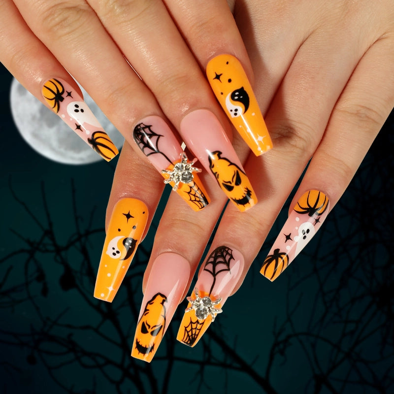 Halloween Cool Style Blood Stains Press-on Nails 1 Set