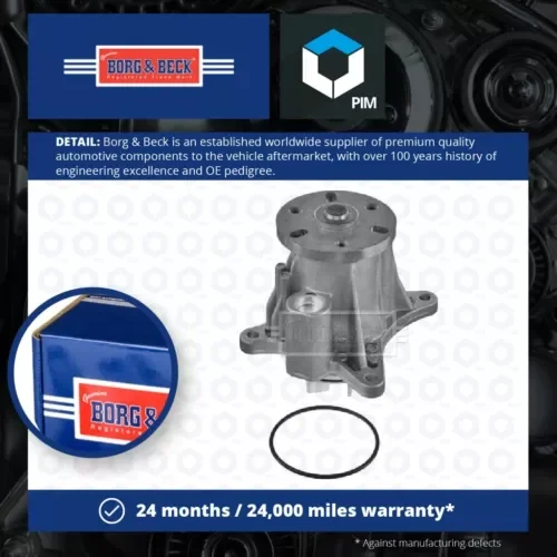 Water Pump fits JAGUAR XF X250 3.0D 09 to 15 Coolant B&B C2C37771 Quality New Parts