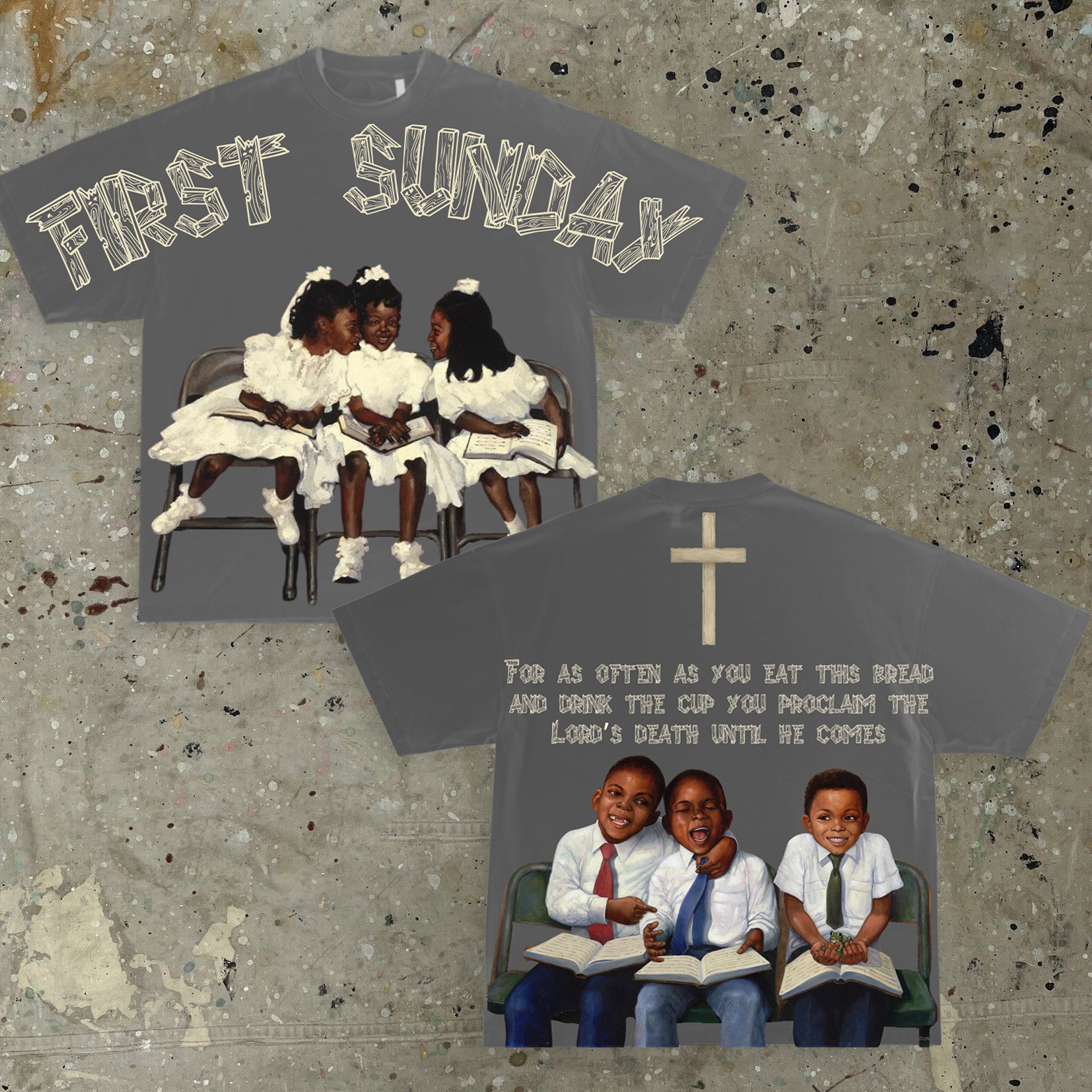 Personalized First Sunday Graphic 100% Cotton Short Sleeve T-Shirt