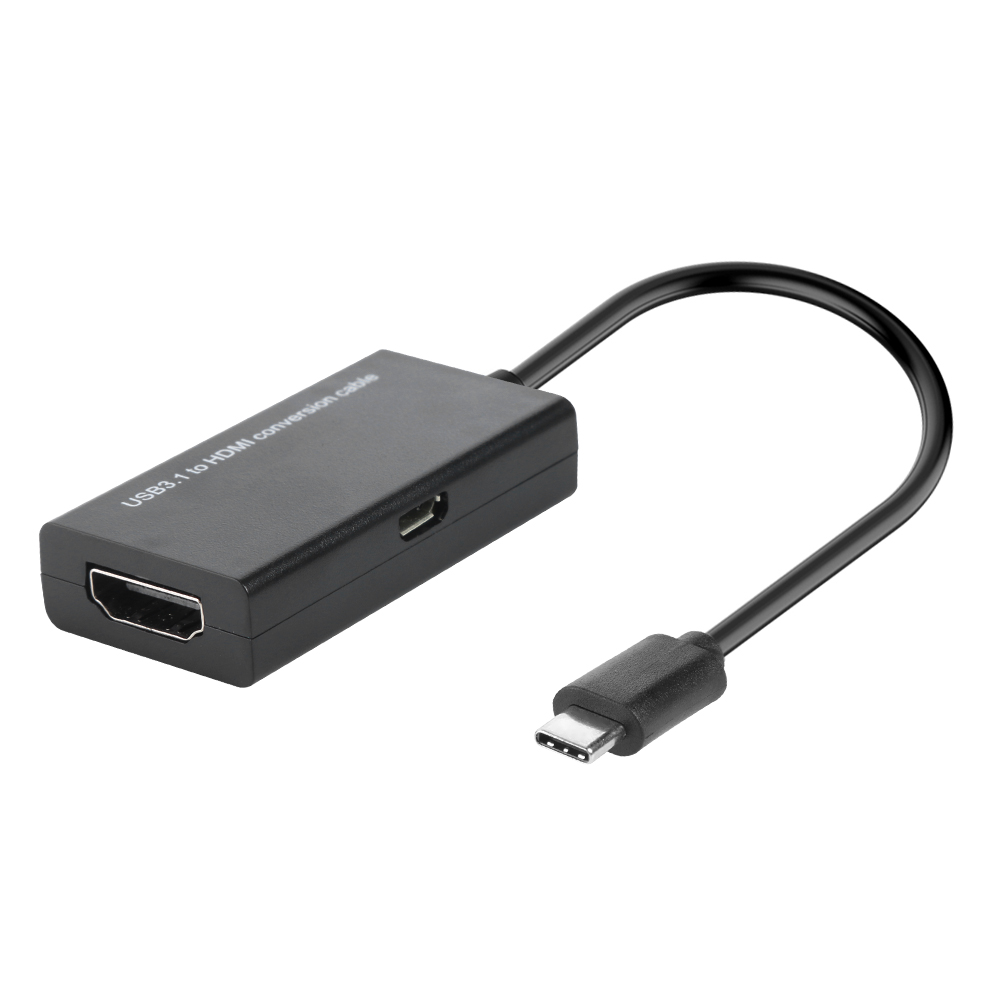 

USB 3.1 Type C to HDMI-compatible Female Adapter for MHL Android Mobile Phone Tablet, 501 Original