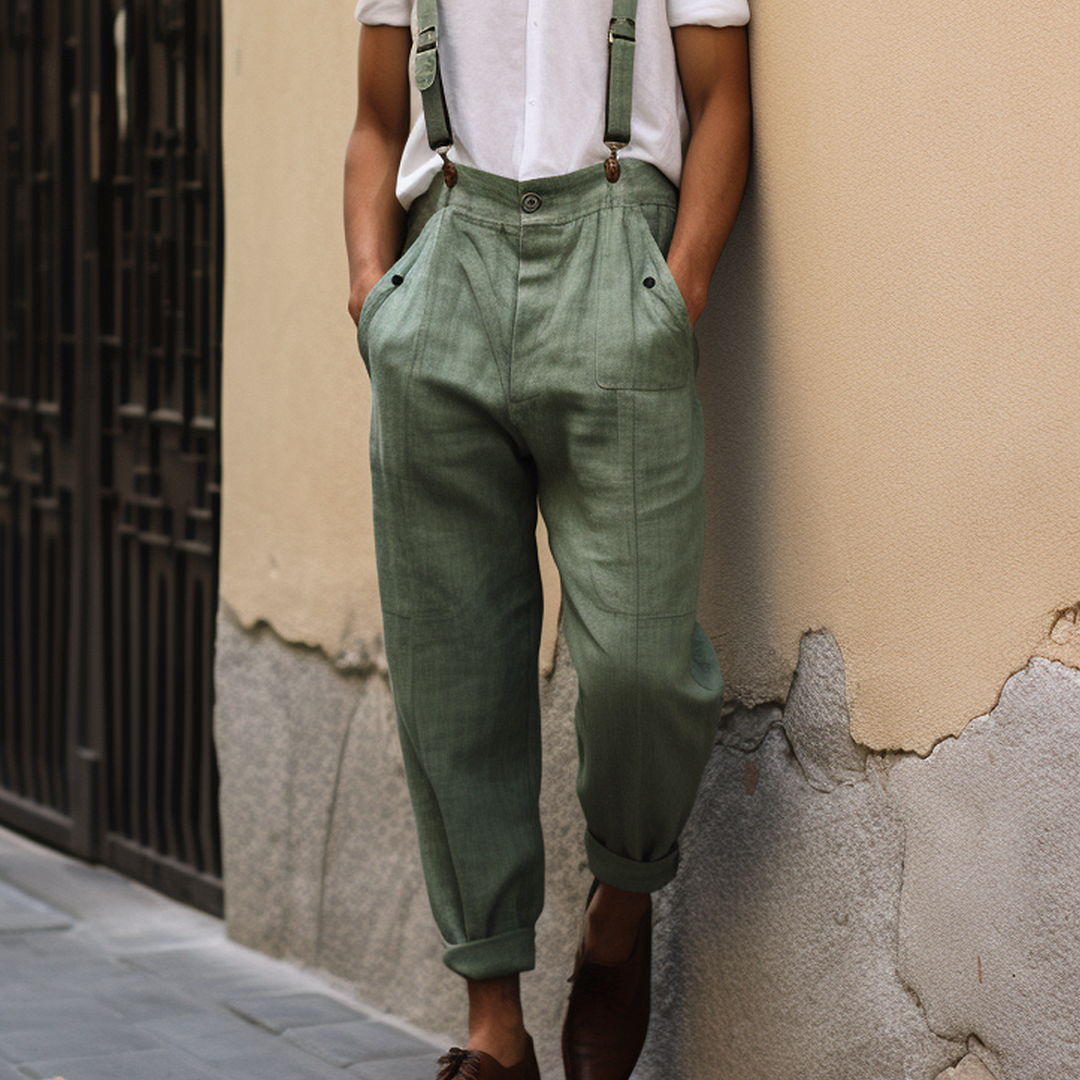 Men's Linen Suspenders-inspireuse