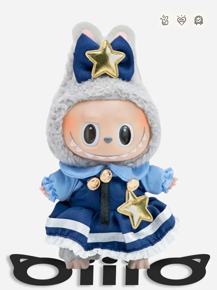LABUBU Clothes Starry Bunny Officer Outfit
