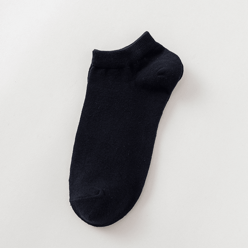 Men'S Boat Socks Solid Color Versatile Cotton Sock