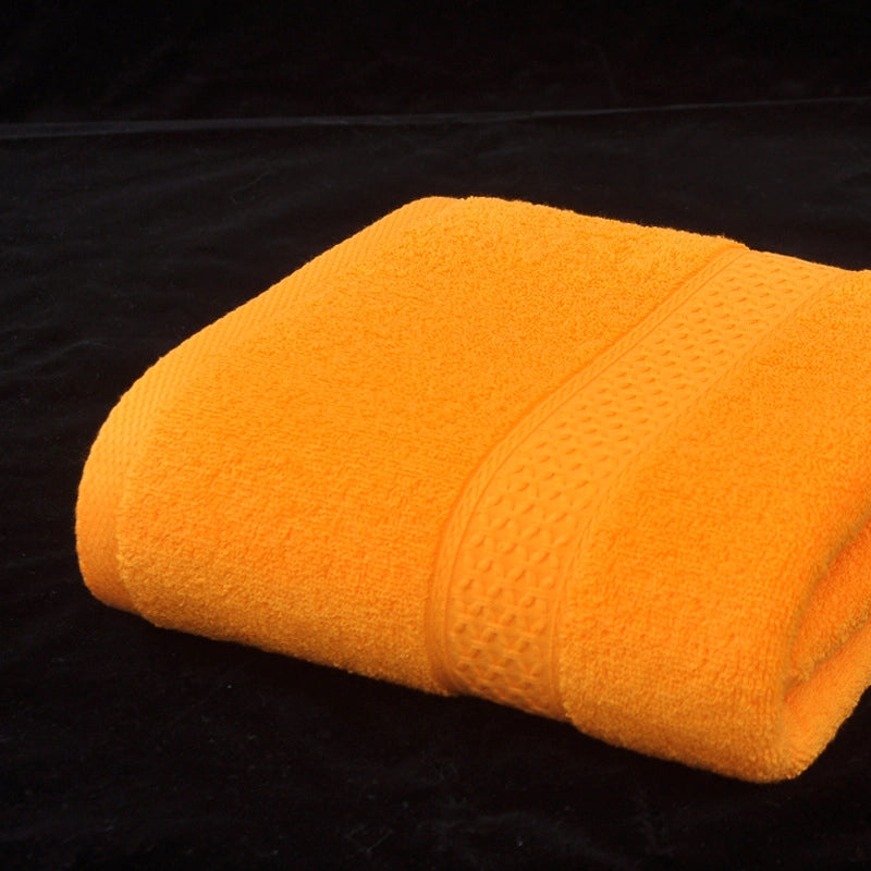 Factory Plain Cotton Bath Towel Household Soft Absorbent Cotton Bath Towel Plain Road Bath Towel New 11 Colors