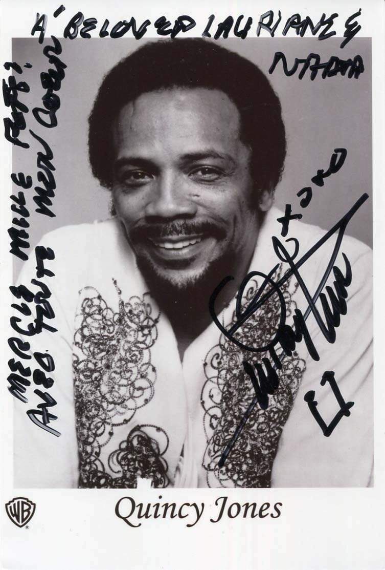 Quincy Jones PRODUCER autograph, signed Photo Poster paintinggraph