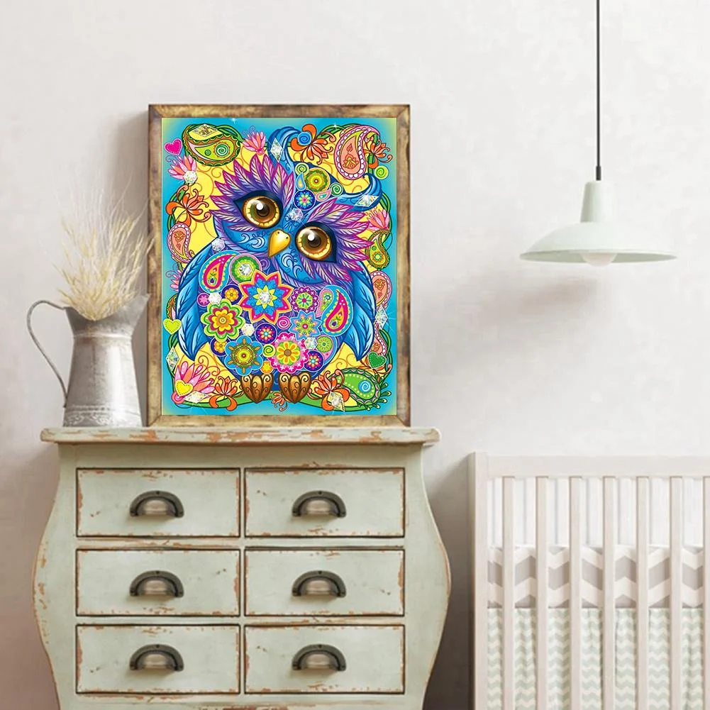 Special Shape Diamond Painting 40*30cm - Owl