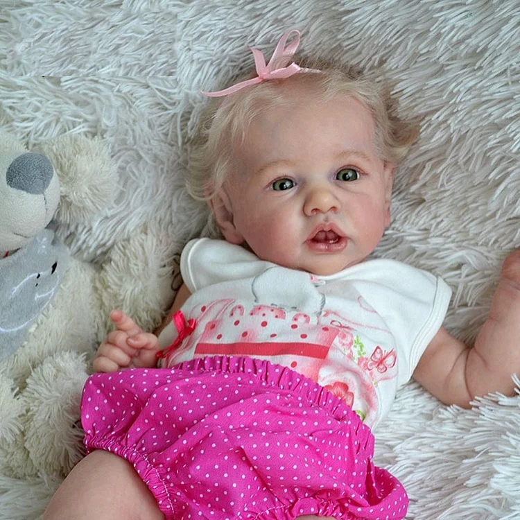 [Kids Gifts 2024 Sale] 20" Realistic and Lifelike Reborn Baby Girl Innocent and Cute Nadia with Blonde Hair Rebornartdoll® RSAW-Rebornartdoll®
