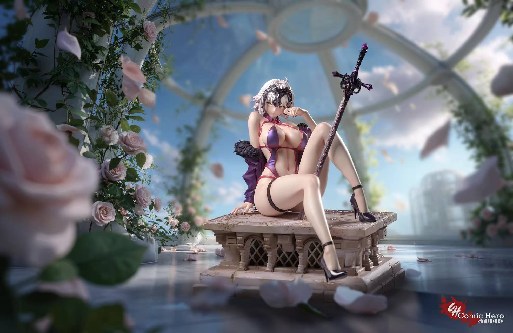 Comic Hero Studio ---Swimsuit Jeanne d'Arc Alter  1/6 Scale Statue(GK) (Adult 18+)-