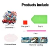 America Flag Car DIY Acrylic Desktop Diamond Art Kit Single-Sided for Home Decor