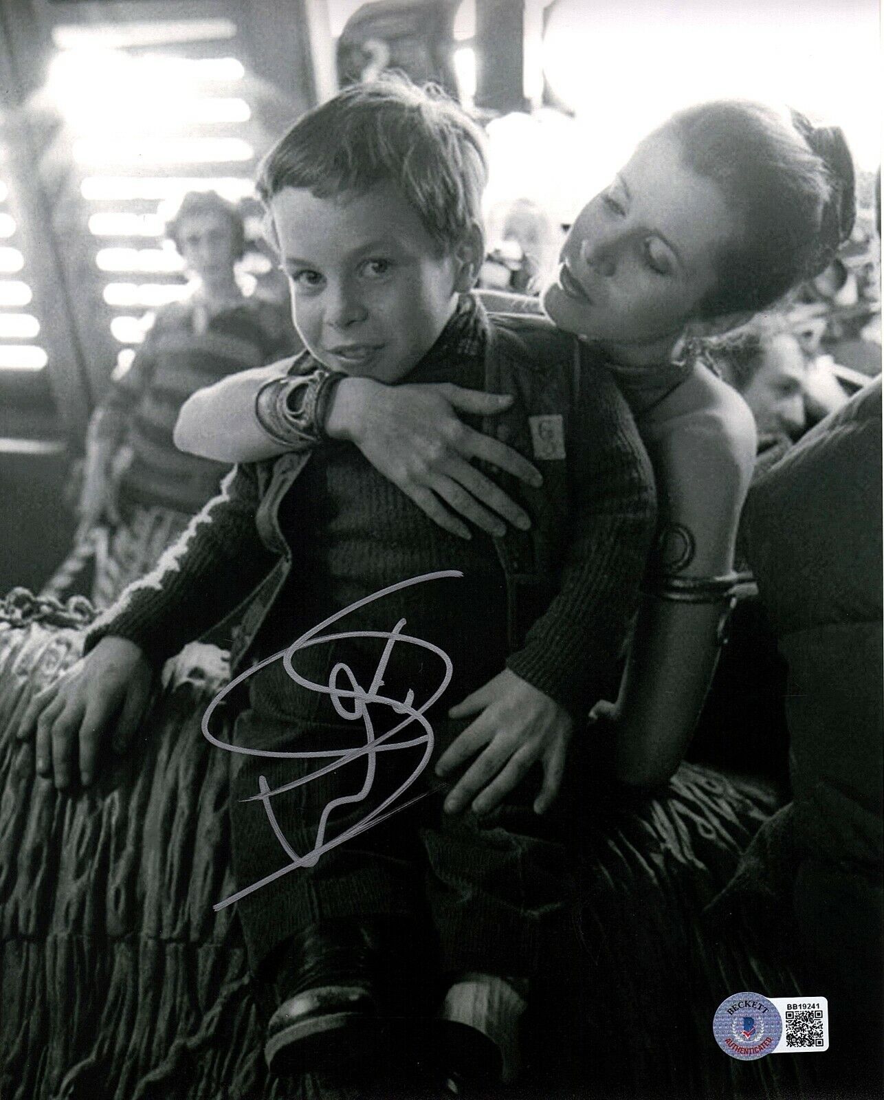 WARWICK DAVIS w/ Leia Signed Autographed Star Wars 8x10 Photo Poster painting BECKETT BAS