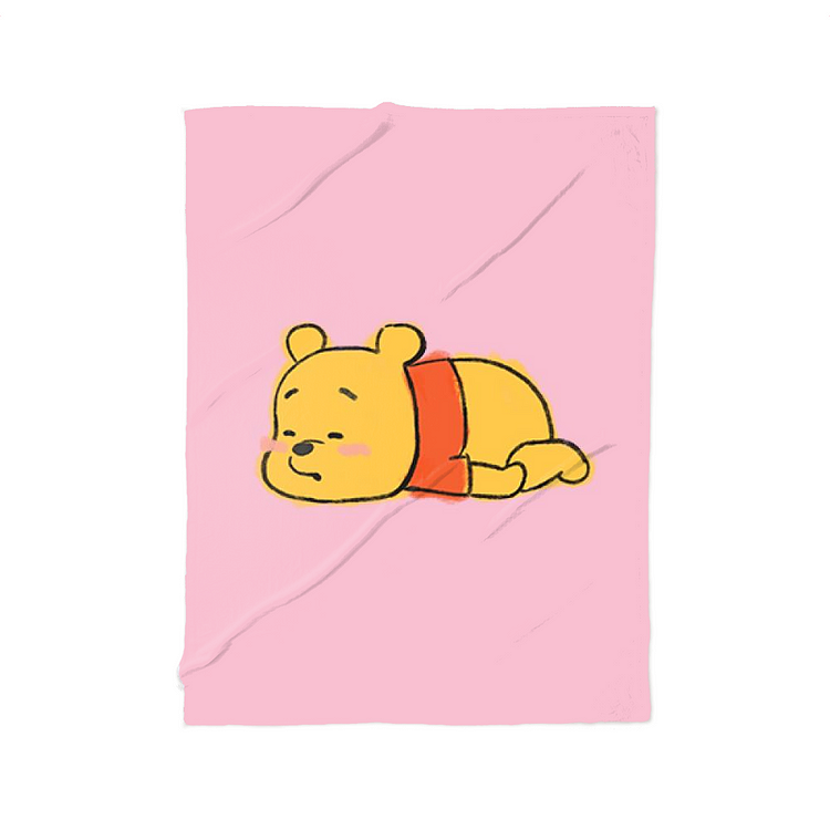 A Sleeping Pooh, Winnie the Pooh Fleece Blanket