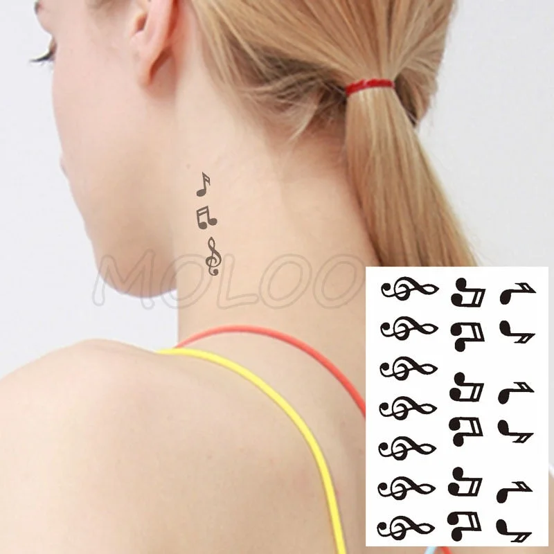 Water Transfer Tattoo Heart-shaped Lifeline Tattoo Body Art Waterproof Temporary Fake Flash Tattoo for Man Woman Kid 10.5*6cm