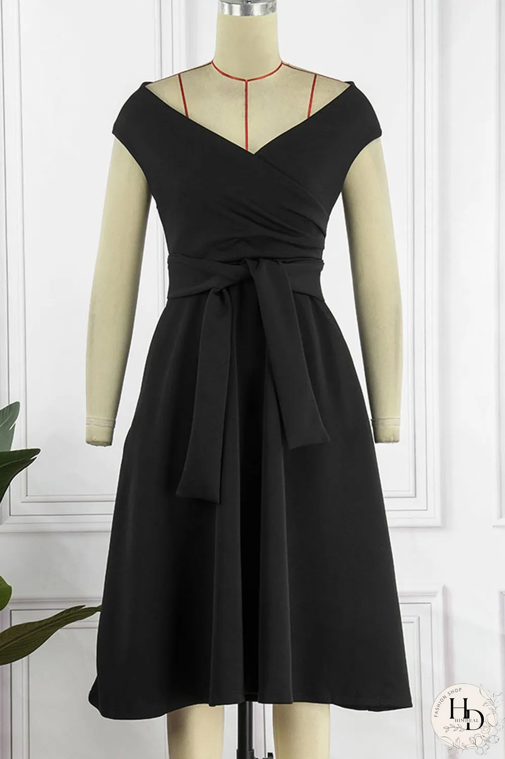 White Elegant Solid Patchwork Off the Shoulder A Line Dresses