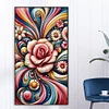 (40*70cm)Flower - Full Round Drill Diamond Painting
