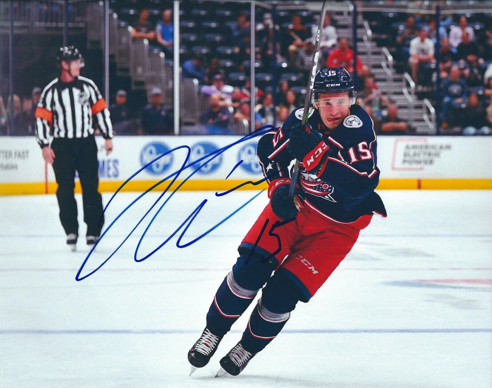 Autographed 8x10 JAKOB LILJA Columbus Blue Jackets Photo Poster painting - COA