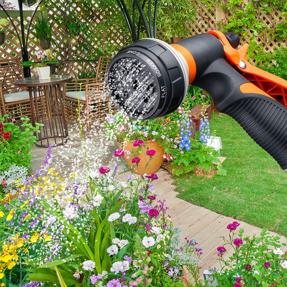 

8 Pattern Garden Water Spray Sprinkler Set Ajustable Hose Nozzle Washer Jet, 501 Original