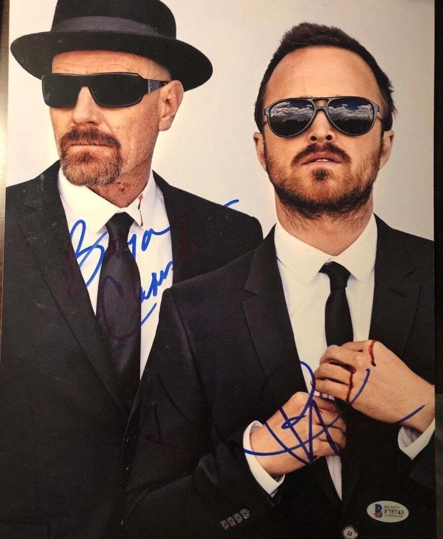 Bryan Cranston Aaron Paul signed autographed 11x14 Photo Poster painting Breaking Bad BECKETT