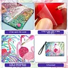 Diamond Painting Flamingo Single Side PU Cosmetic Bag Ladies Clutch