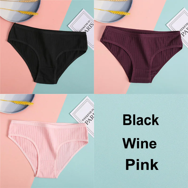 Billionm Cotton Panties Women's Underwear Casual Solid Color Panties for Women Intimate Lingerie Sexy Briefs Female Underpants M-XL
