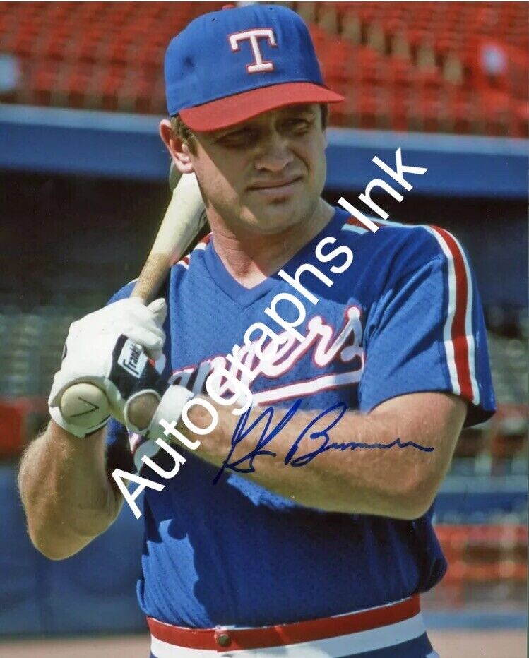 Glenn Brummer autographed 8x10 #3 Texas Rangers Cardinals Private Signing