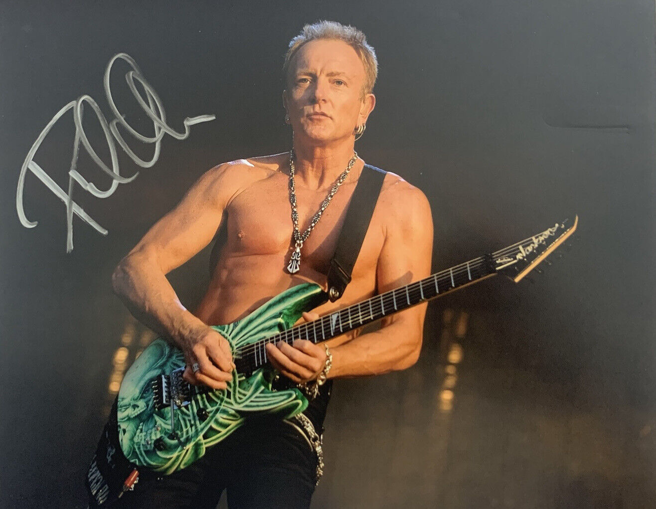 PHIL COLLEN HAND SIGNED 8x10 Photo Poster painting DEF LEPPARD GUITARIST AUTHENTIC AUTOGRAPH COA