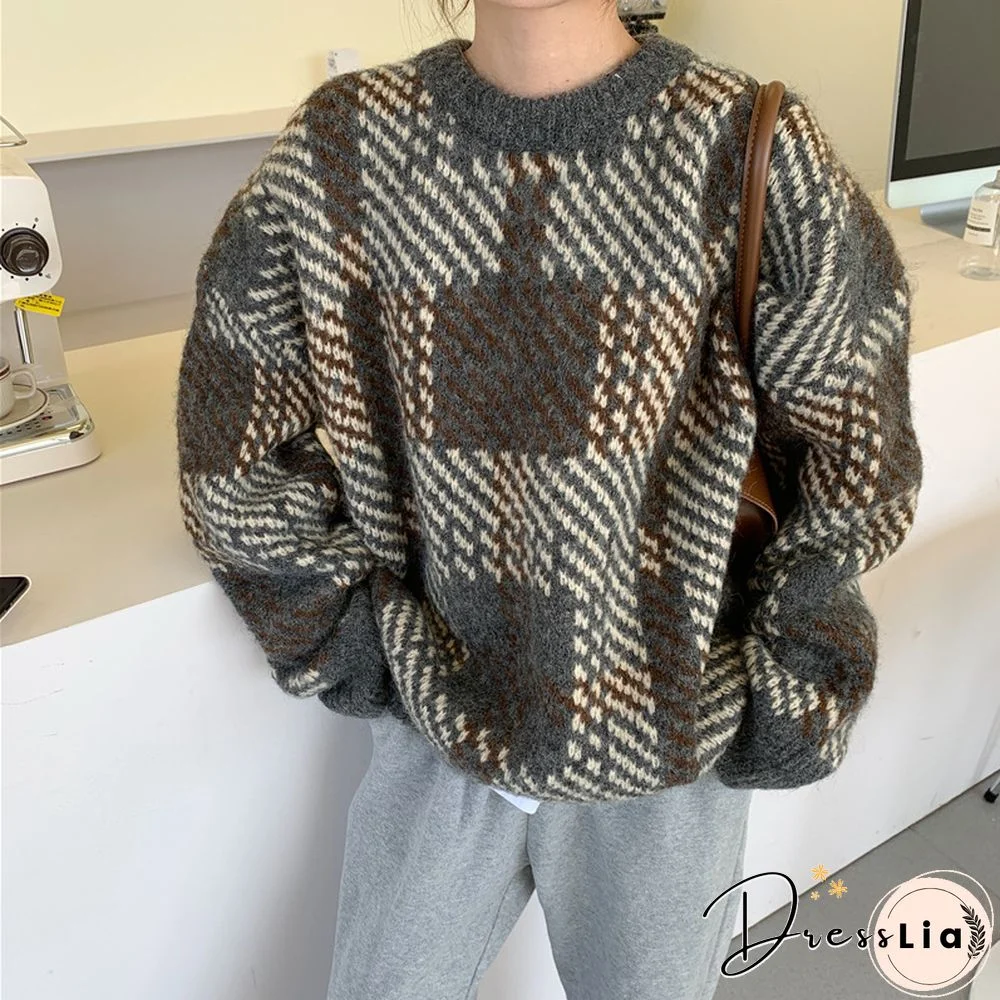 Womens Vintage Knit Sweater