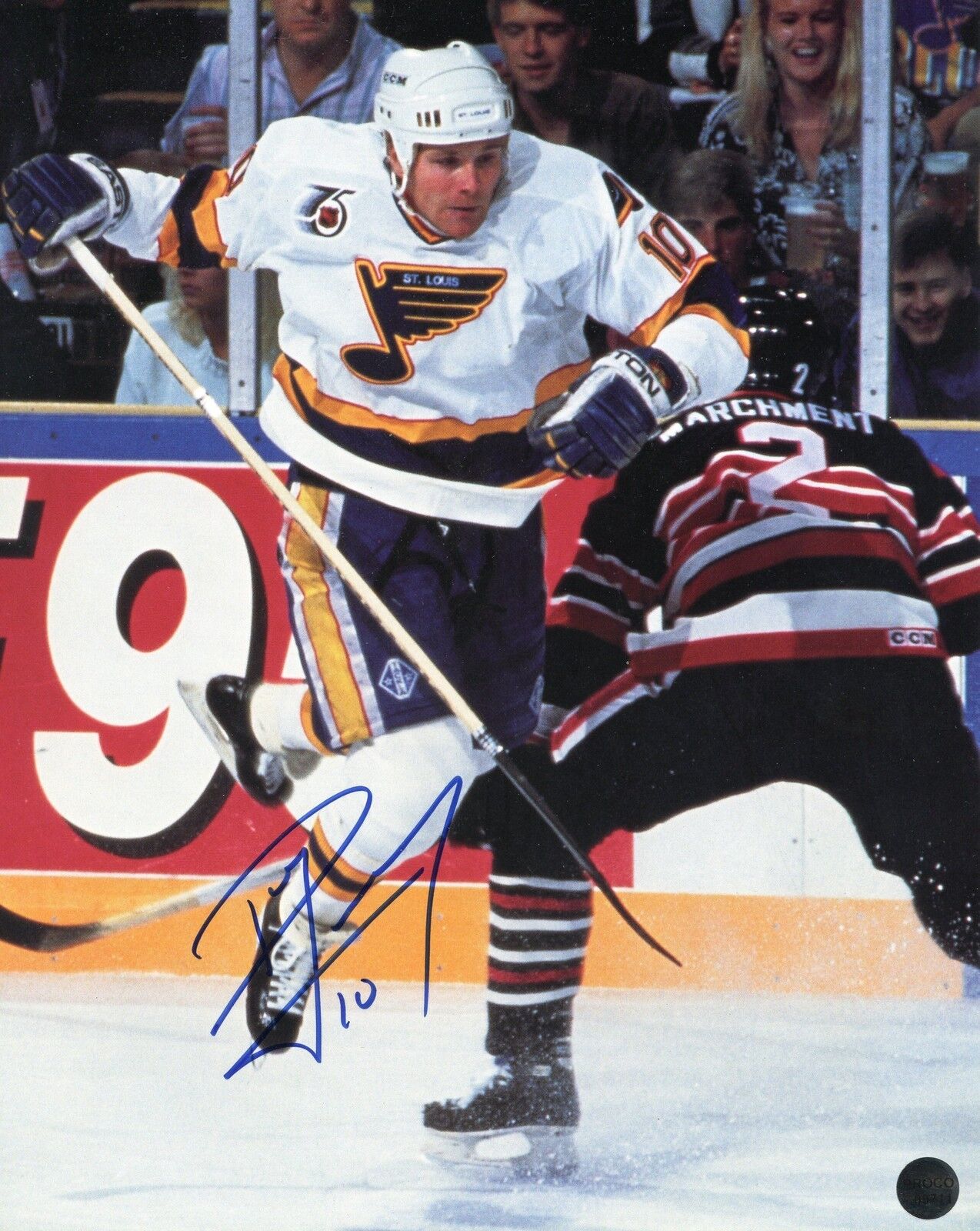 Valeri Bure 8x10 Photo Poster painting Signed Autographed Auto Authenticated COA Blues