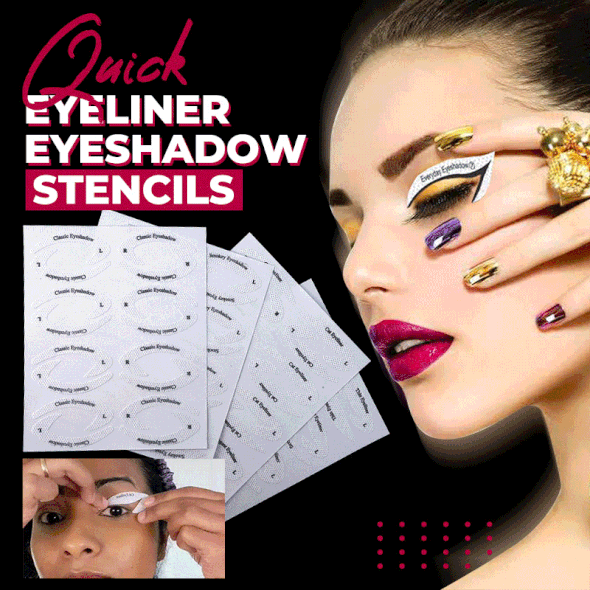 (🎇Buy 2 get 1 Free🎇) - Quick Eyeliner Eyeshadow Stencils