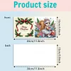 (US Only)6PCS DIY Xmas Diamond Art Greeting Cards Congratulations Cards & Gifts (Squirrel