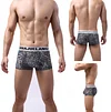 Men's Sexy Leopard Print U Pouch Boxer Briefs