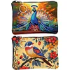 2pcs DIY Diamond Art Diamond Dot Card Pack Diamond Painting Coin Pouch (Peacock)