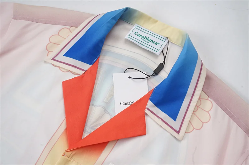 Casablanca 2023SS New Product Silk Short Sleeve Shirt