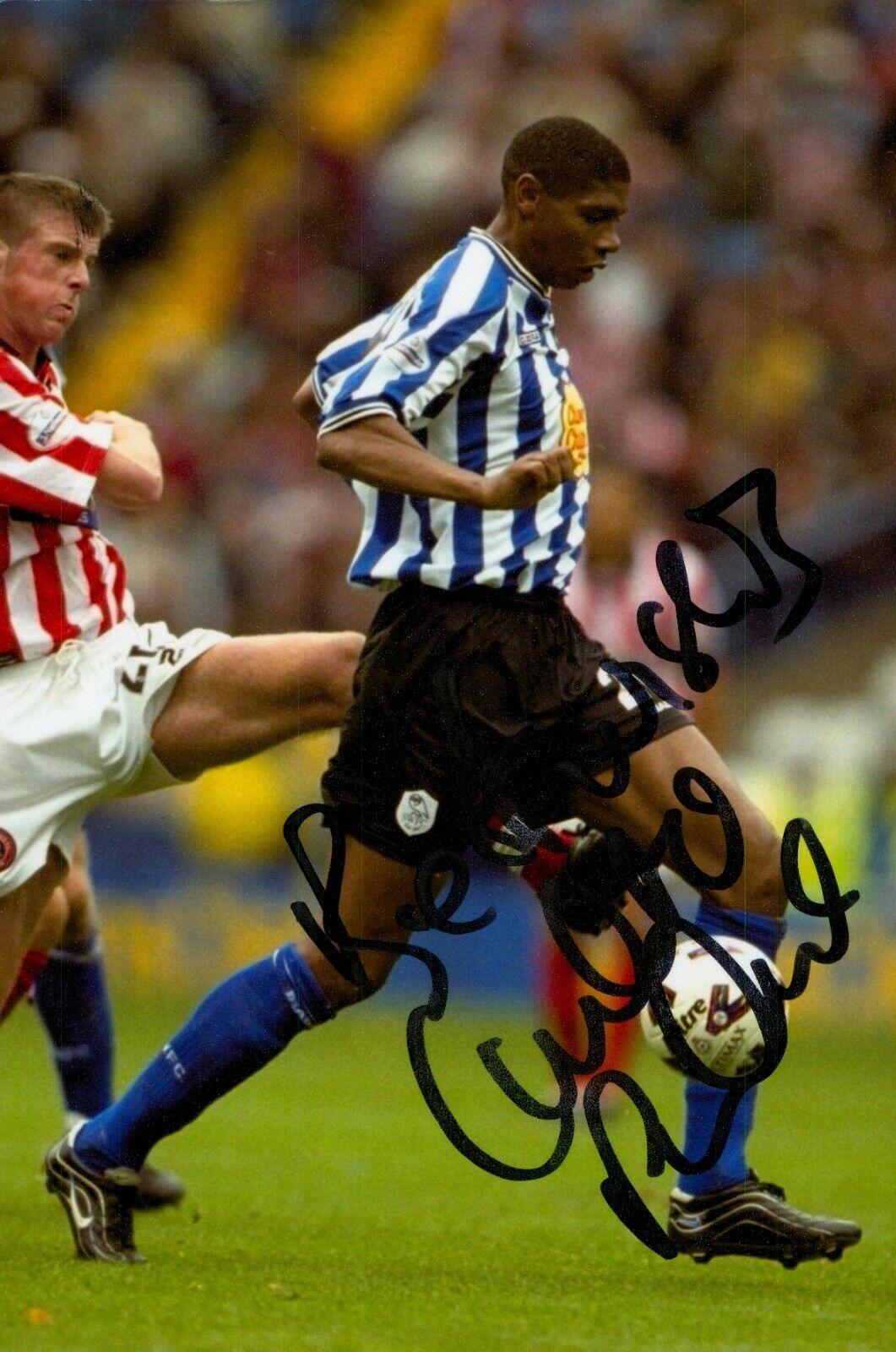 Carlton Palmer Signed 6x4 Photo Poster painting Sheffield Wednesday Leeds United Autograph + COA