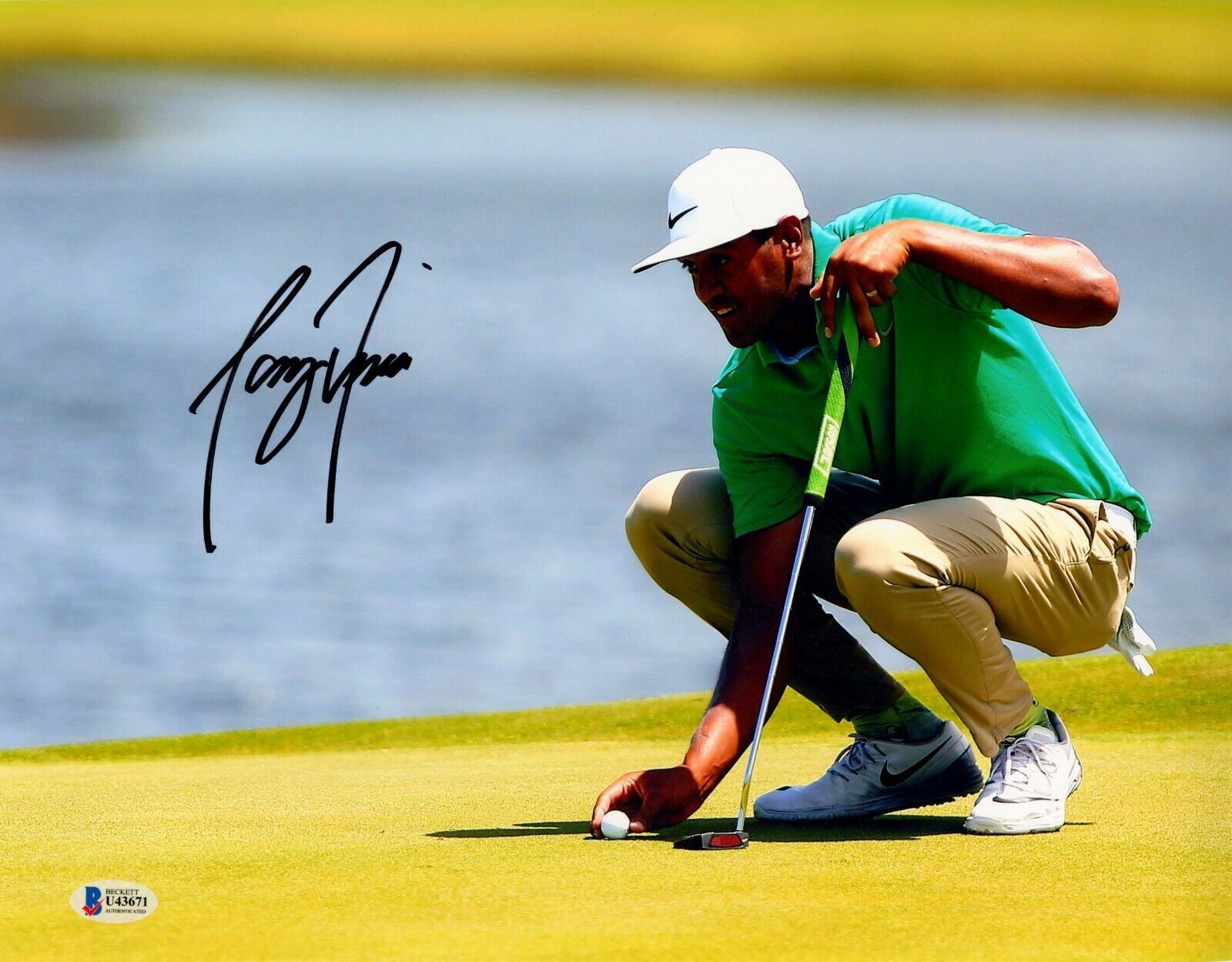 Tony Finau Signed 11x14 Photo Poster painting Beckett COA PGA Golf Auto Rookie RC BGS 2015 BAS