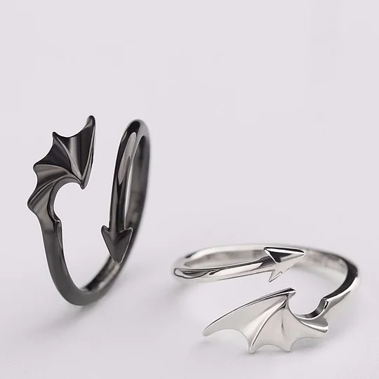 Dragon Evil Wing Open Band Ring