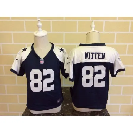 Toddler  Dallas Cowboys #82 Jason Witten Blue Thanksgiving Stitched NFL Jersey
