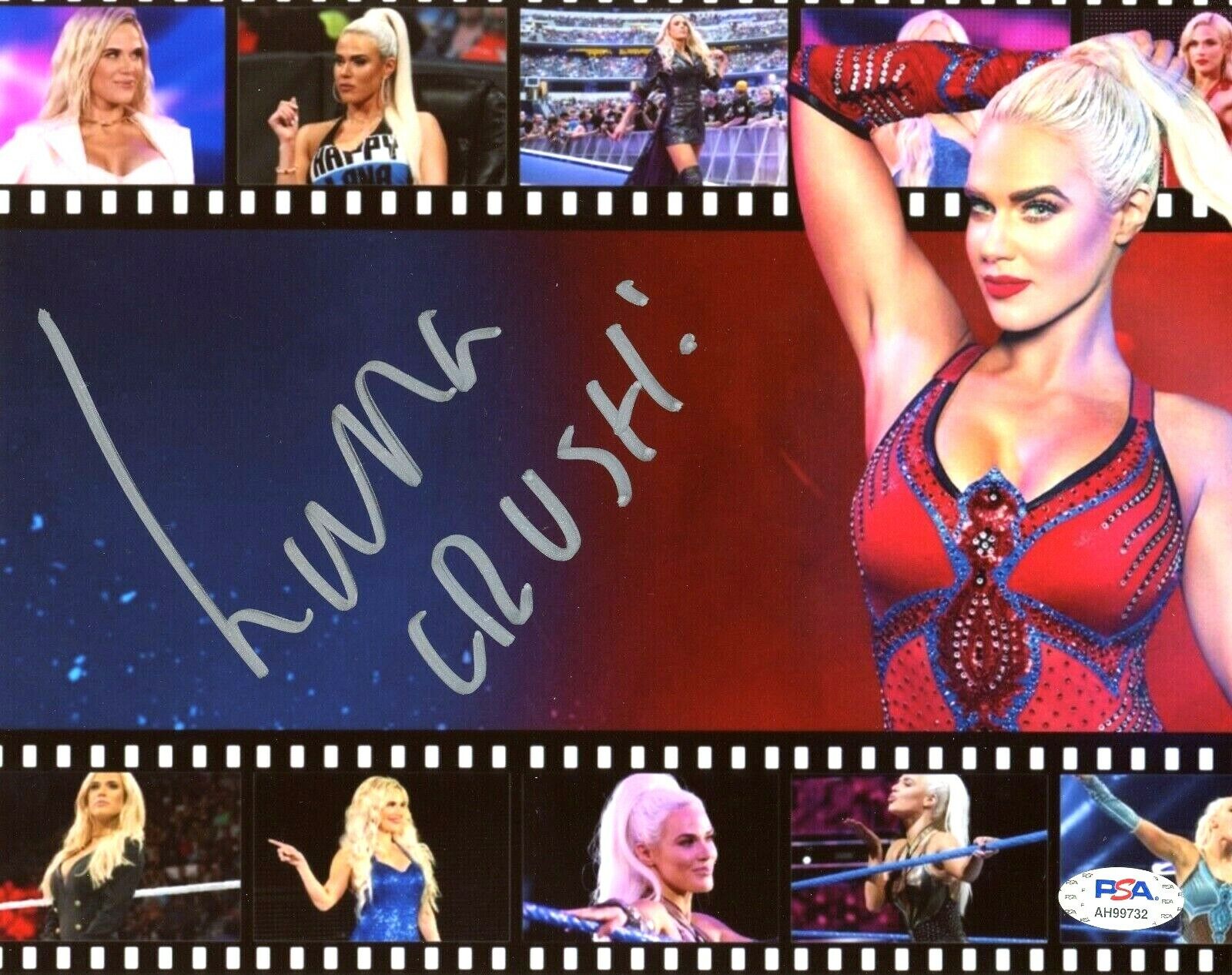 WWE LANA HAND SIGNED AUTOGRAPHED 8X10 WRESTLING Photo Poster painting WITH PSA DNA COA 1 RARE