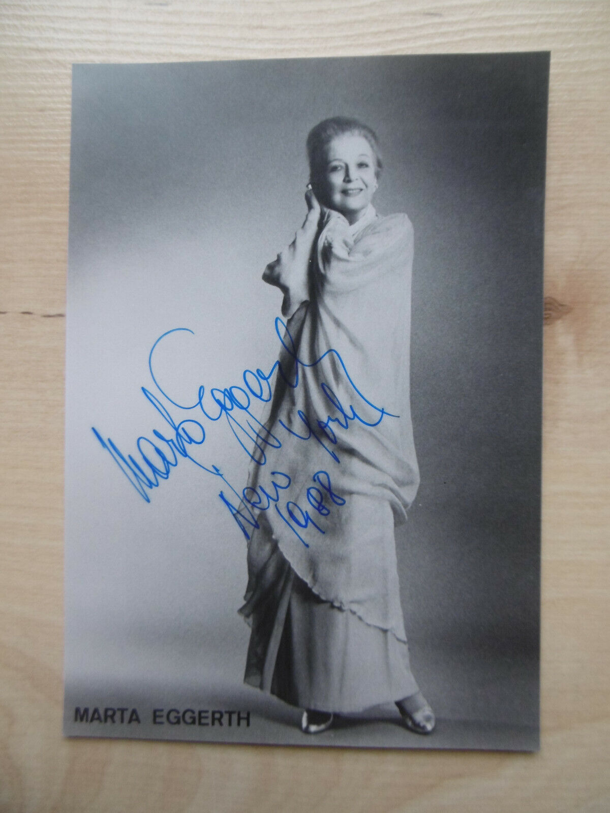 Marta Eggerth Opera signed 4x6 inch Photo Poster painting autograph
