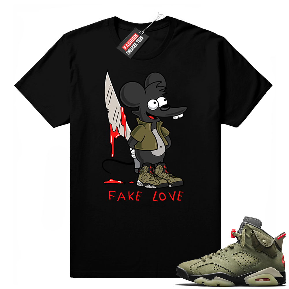Travis Scott Jordan 6 Black Shirt