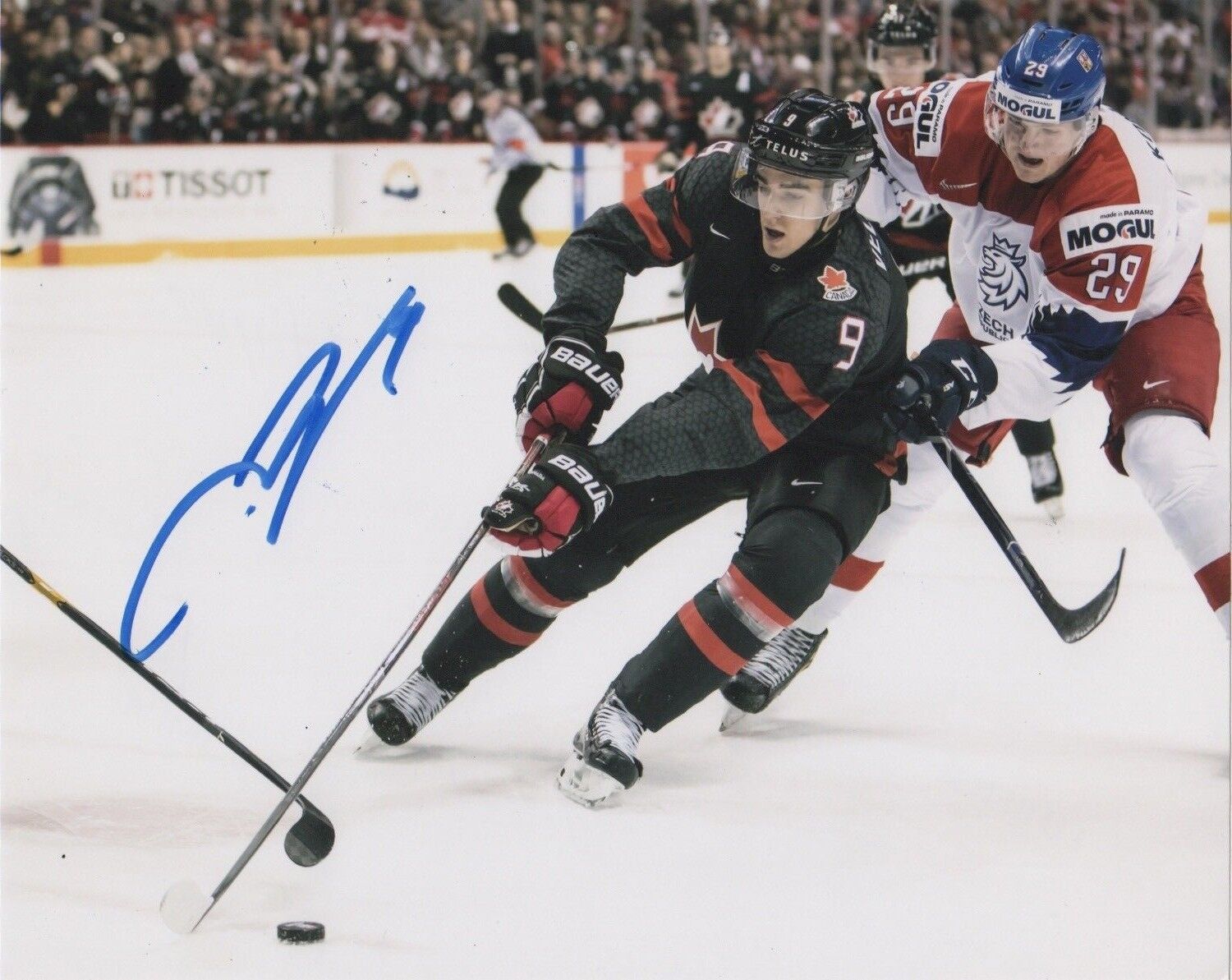 Team Canada Joe Veleno Autographed Signed 8x10 IIHF Photo Poster painting COA #2