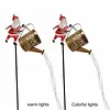 Christmas Santa Solar Kettle Lights Solar Watering Can Lights Outdoor Decoration