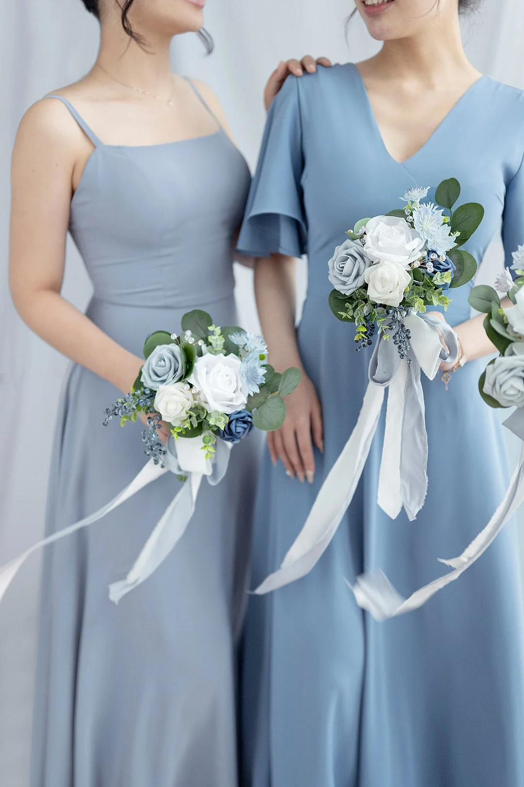 Bridesmaid Posy in Romantic Dusty Blue